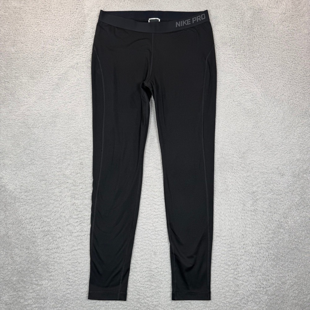 Nike Pro Dri-FIT Womens XL Black Athletic Leggings Training Tights RN56323